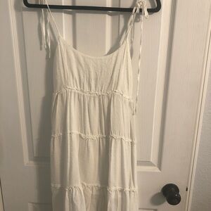 SHEIN White Smocked Bodice Sundress